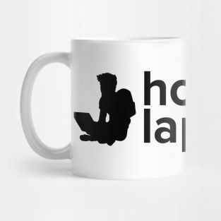 Hobo with a Laptop - Black logo Mug